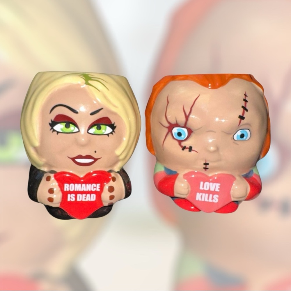 Horror Couple Ceramic Mugs Chucky & Tiffany